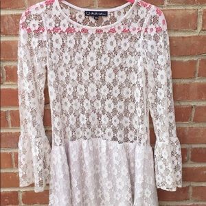For Love and Lemons Lace Tunic Top